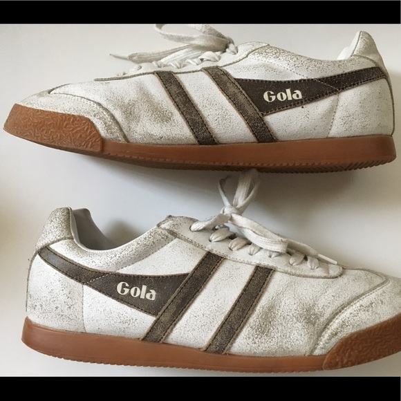 distressed tennis shoes